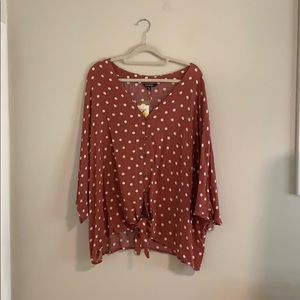 Flowy Polka dot Top
